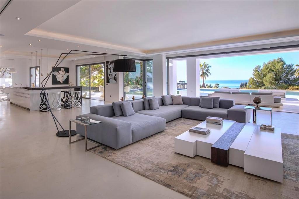 Modern interior design of luxury villa in costa del sol